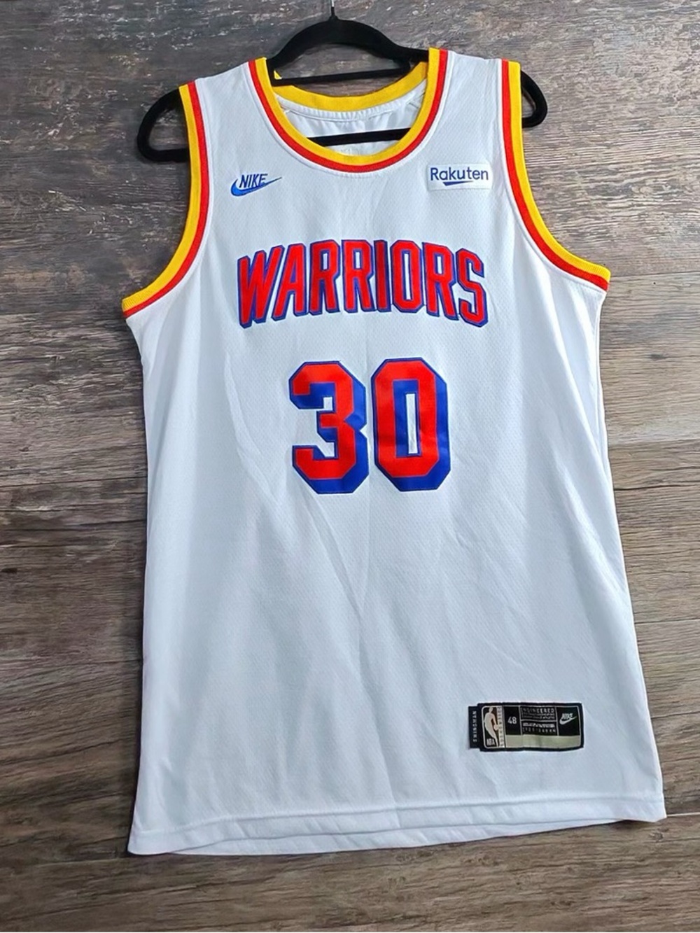 Nike White Warriors #30 Steph Curry Golden State Swingman Jersey NBA